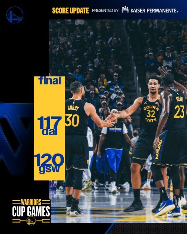 库里39分汤神对阵老东家22分 豪杰险胜独行侠